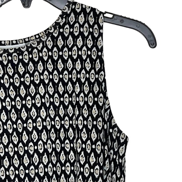 J.Jill Geo Textured Print A-Line Shift Dress Sleeveless 100% Cotton Small‎ Women - Picture 6 of 9